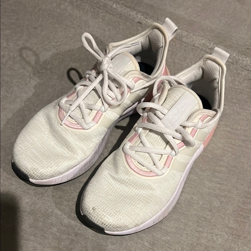 Adidas White and Pink Sneakers